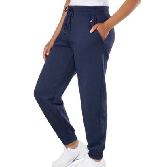 Nautica Women's Jogger's Sweatpants Blue Size Large NWT - Picture 1 of 11